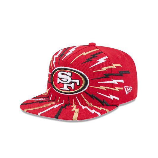 San Francisco 49ers New Era "THE BOLT" 9Fifty A-Frame Snapback NFL Hat - Scarlet