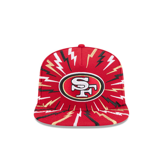 San Francisco 49ers New Era "THE BOLT" 9Fifty A-Frame Snapback NFL Hat - Scarlet
