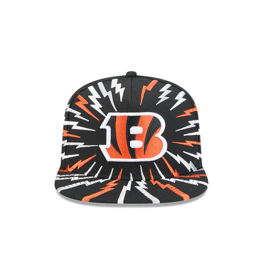 Cincinnati Bengals New Era "THE BOLT" 9Fifty A-Frame Snapback NFL Hat - Black