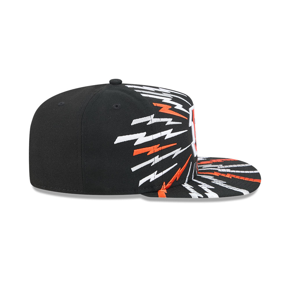 Cincinnati Bengals New Era "THE BOLT" 9Fifty A-Frame Snapback NFL Hat - Black
