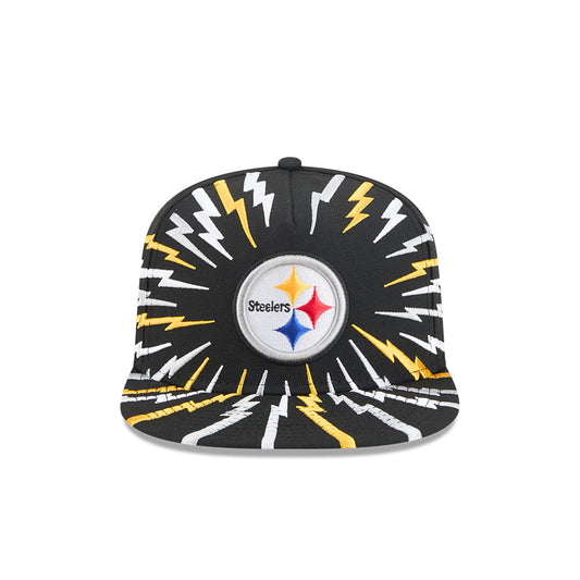 Pittsburgh Steelers New Era "THE BOLT" 9Fifty A-Frame Snapback NFL Hat - Black