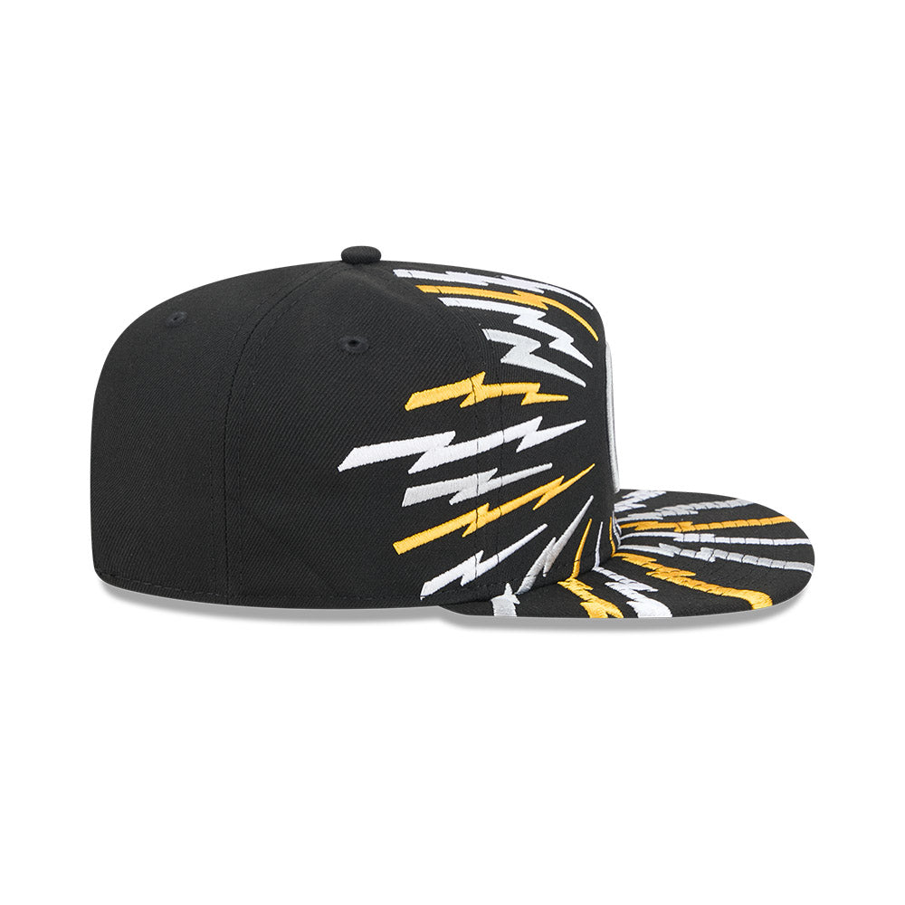 Pittsburgh Steelers New Era "THE BOLT" 9Fifty A-Frame Snapback NFL Hat - Black