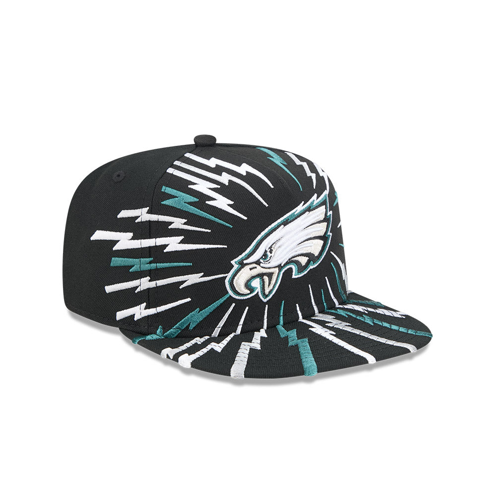 Philadelphia Eagles New Era "THE BOLT" 9Fifty A-Frame Snapback NFL Hat - Black