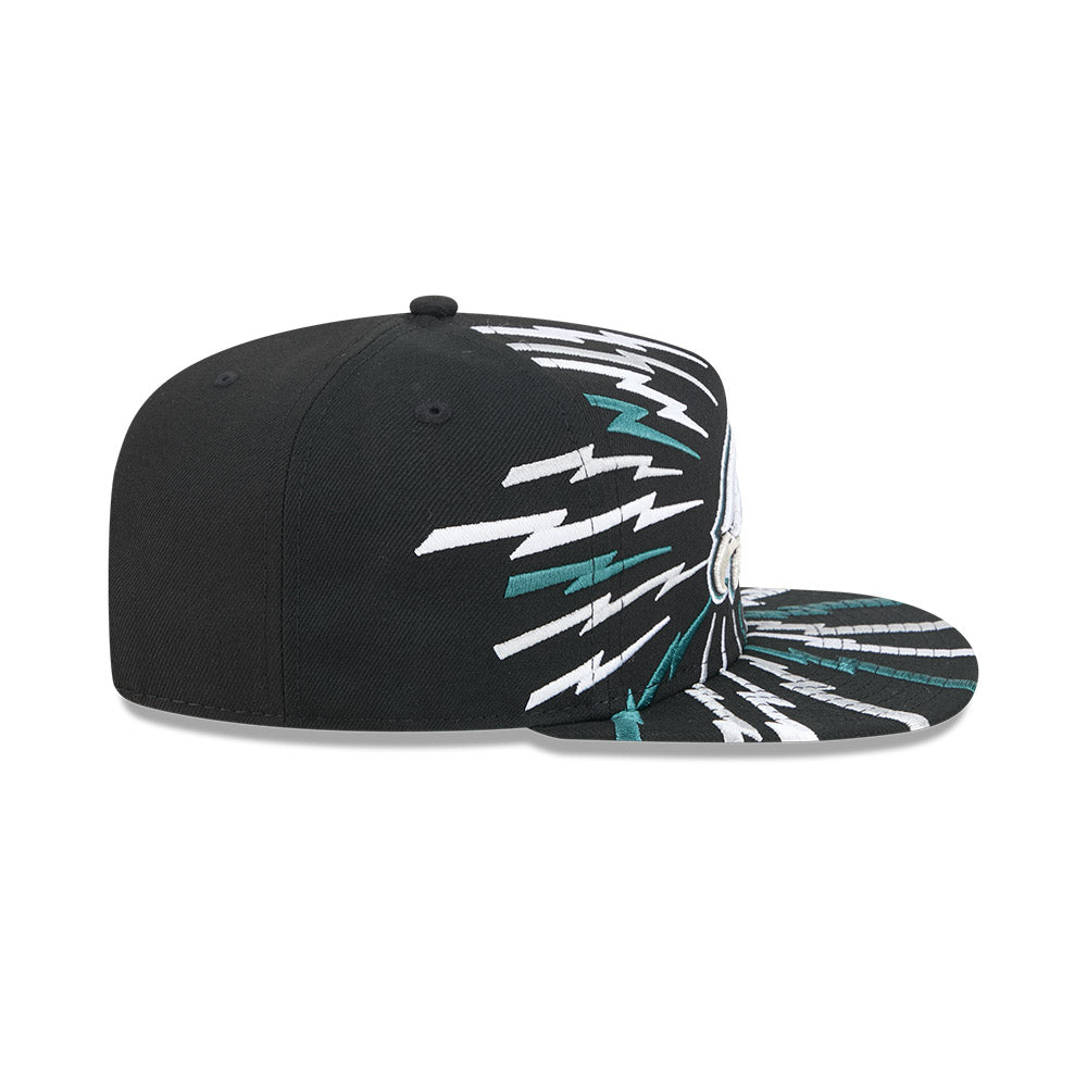 Philadelphia Eagles New Era "THE BOLT" 9Fifty A-Frame Snapback NFL Hat - Black
