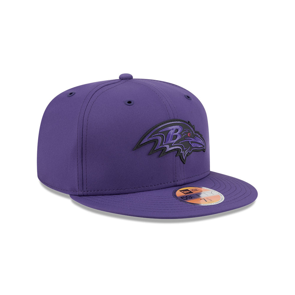 Baltimore Ravens New Era 2026 Official NFL Sideline 59FIFTY Fitted Hat - Purple