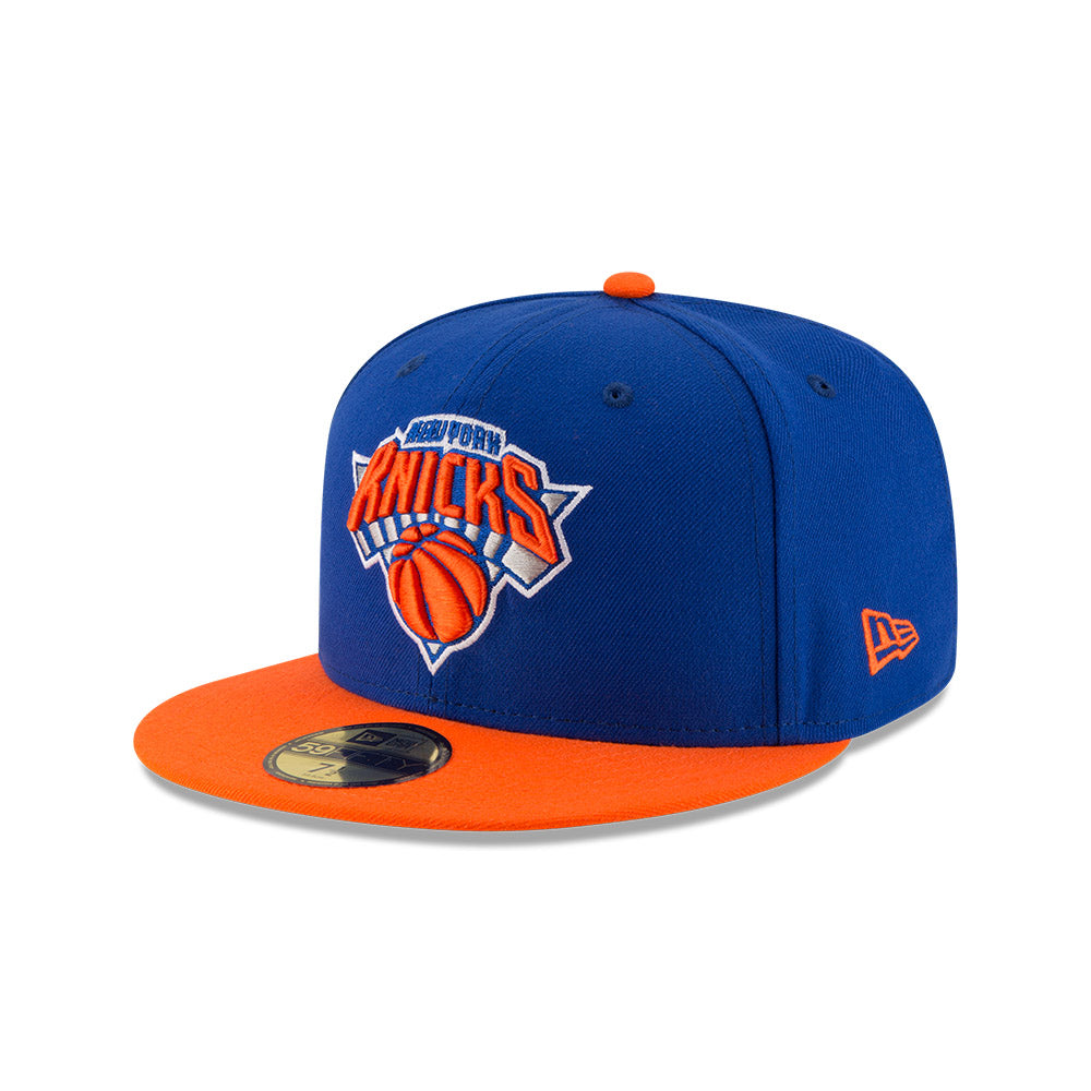 New York Knicks New Era NBA CLASSIC 59FIFTY 2Tone Fitted Hat - Royal/Orange