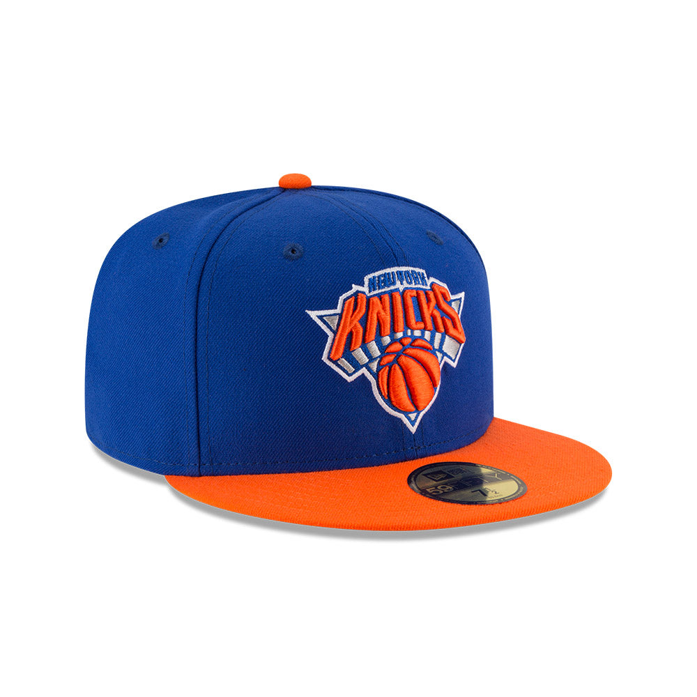 New York Knicks New Era NBA CLASSIC 59FIFTY 2Tone Fitted Hat - Royal/Orange