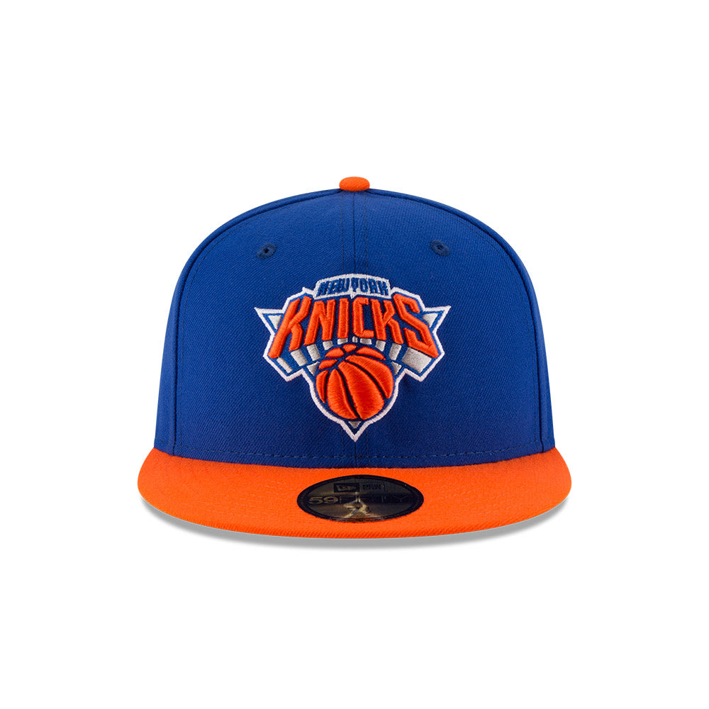 New York Knicks New Era NBA CLASSIC 59FIFTY 2Tone Fitted Hat - Royal/Orange