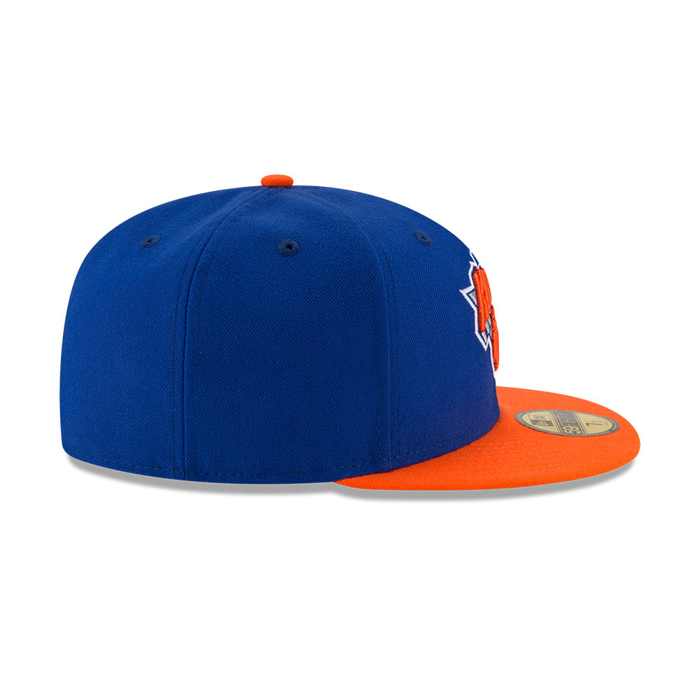 New York Knicks New Era NBA CLASSIC 59FIFTY 2Tone Fitted Hat - Royal/Orange