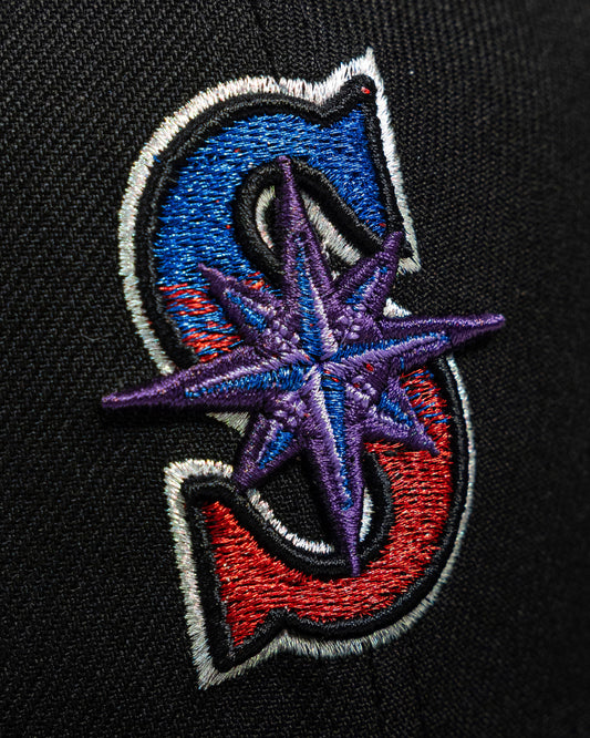 Seattle Mariners "HOLLOW PURPLE" Exclusive New Era 59Fifty Fitted Hat - Black