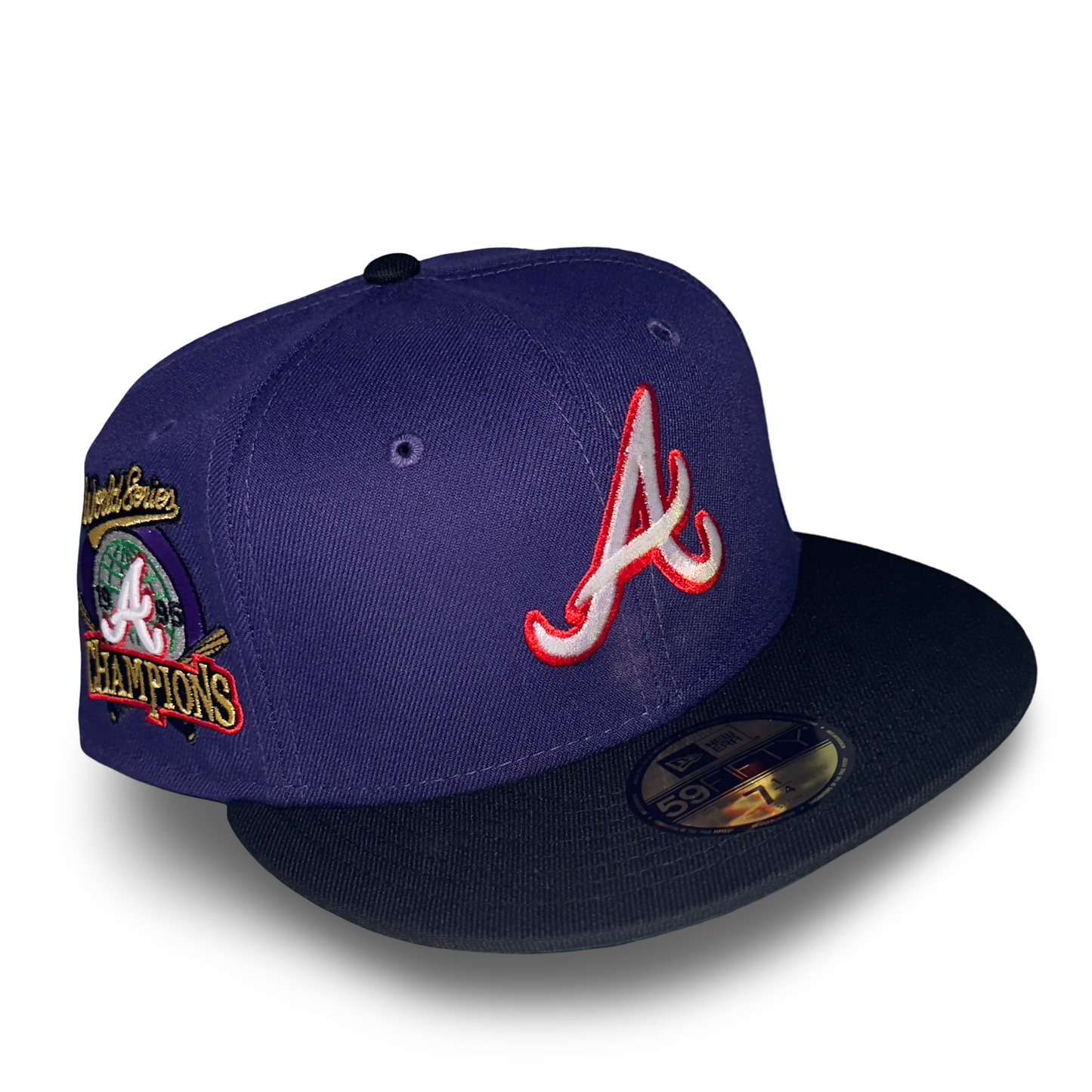 Atlanta Braves "BIG BODY" Exclusive New Era 59Fifty Fitted Hat - Purple/Black