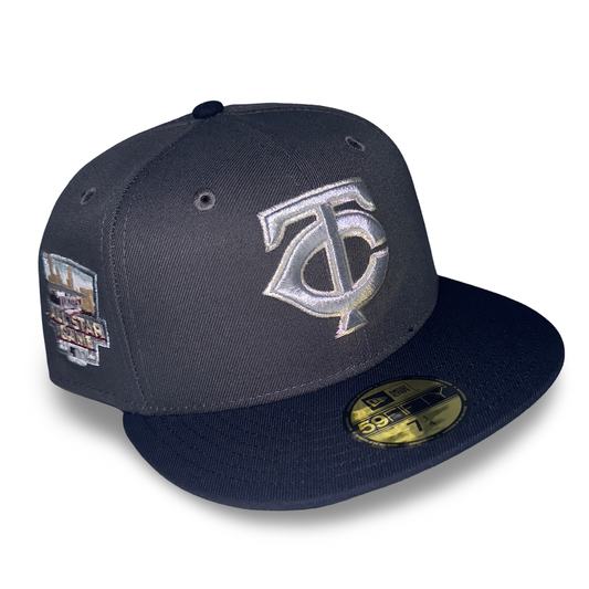 MInnesota Twins "TWIN SHADOW" Exclusive New Era 59Fifty Fitted Hat - Dark Graphite/Navy