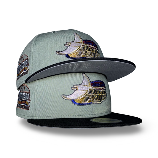 Tampa Bay Devil Rays "IRIDESCENT SCALES" Exclusive New Era 59Fifty Fitted Hat - Everest/Black