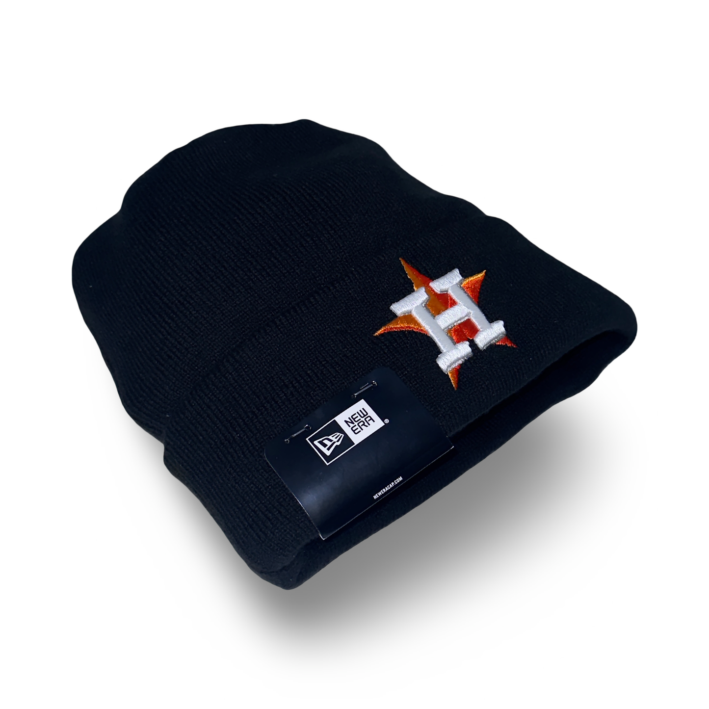 Houston Astros "H-STAR" New Era Cuffed Knit Beanie - Black