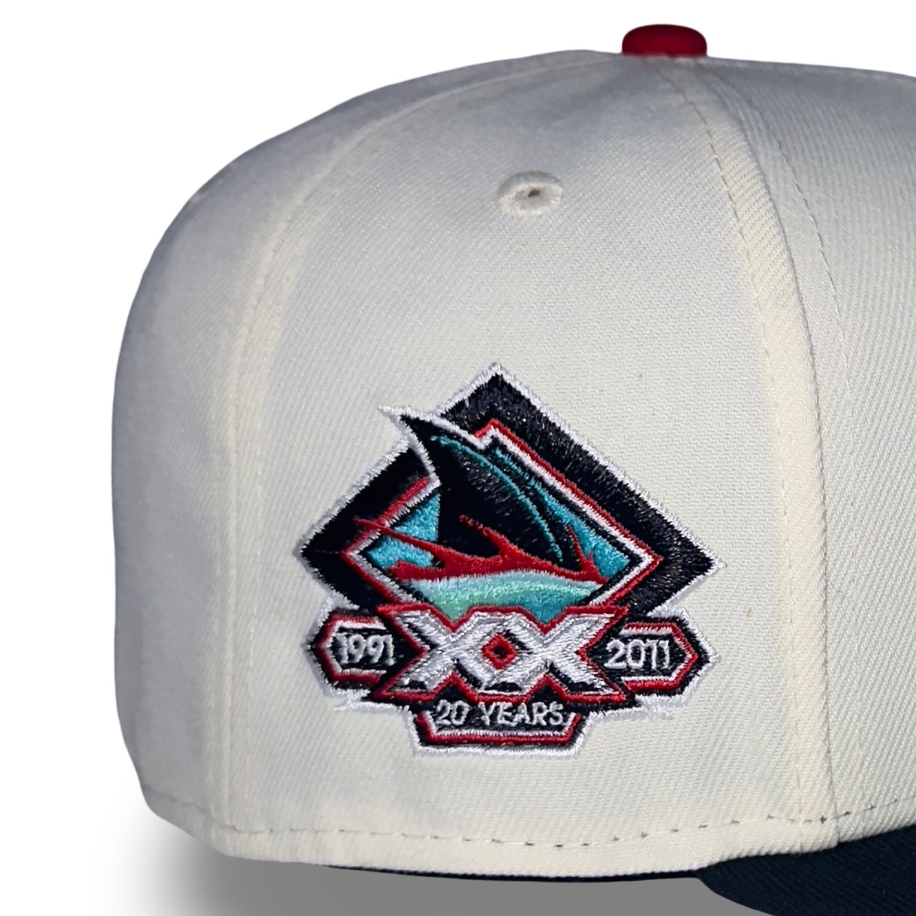 San Jose Sharks "SHARK BAIT" Exclusive New Era 59Fifty Fitted Hat - Chrome/Black