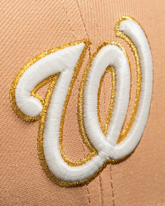 Washington Nationals "WHIT3BEARD" Exclusive New Era 59Fifty Fitted Hat - Pecan/Black