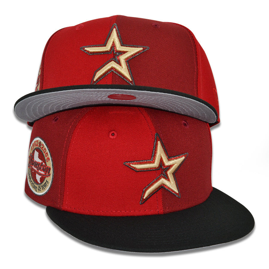 Houston Astros "BRICK PINWHEEL" Exclusive New Era 59Fifty Fitted Hat - Red/Brick/Black