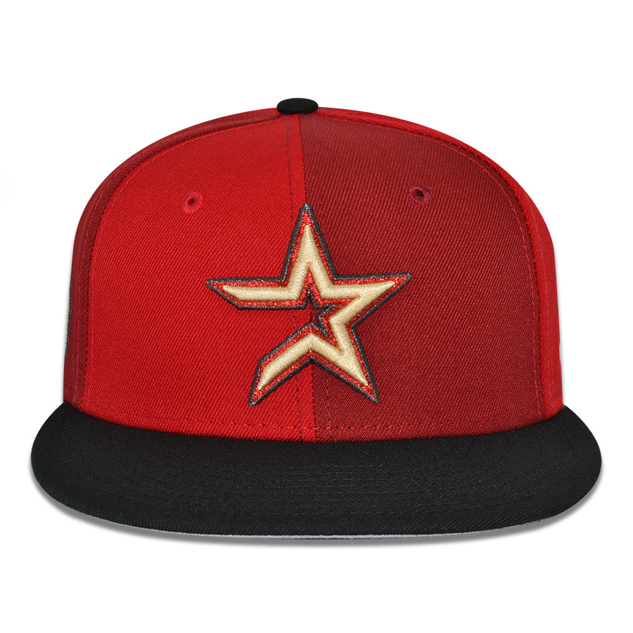 Houston Astros "BRICK PINWHEEL" Exclusive New Era 59Fifty Fitted Hat - Red/Brick/Black