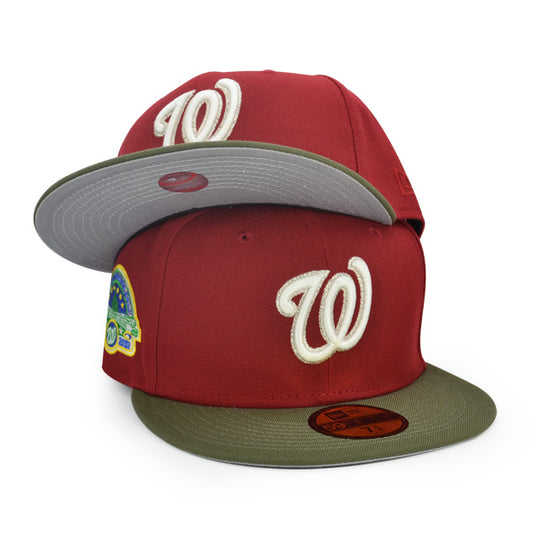 Washington Nationals RFK 45 YEARS Exclusive New Era 59Fifty Fitted Hat - Brick/Olive