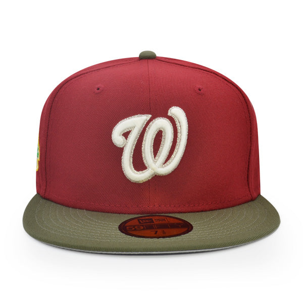 Washington Nationals RFK 45 YEARS Exclusive New Era 59Fifty Fitted Hat - Brick/Olive