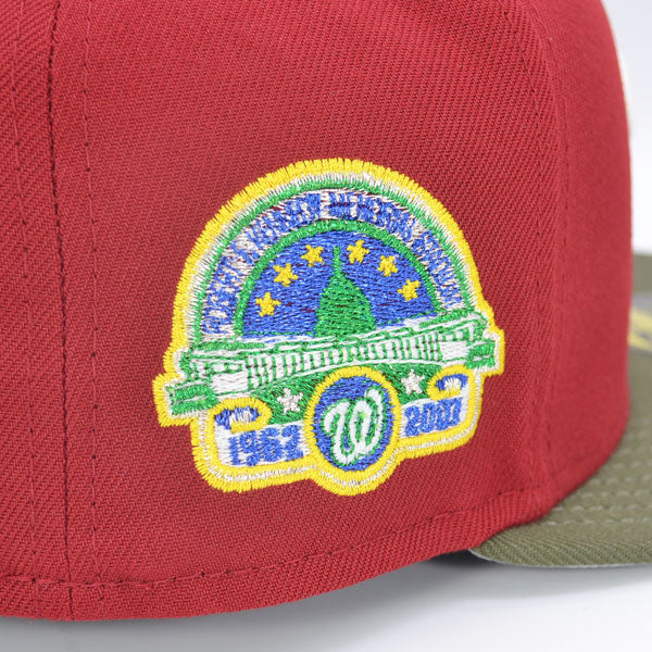 Washington Nationals RFK 45 YEARS Exclusive New Era 59Fifty Fitted Hat - Brick/Olive