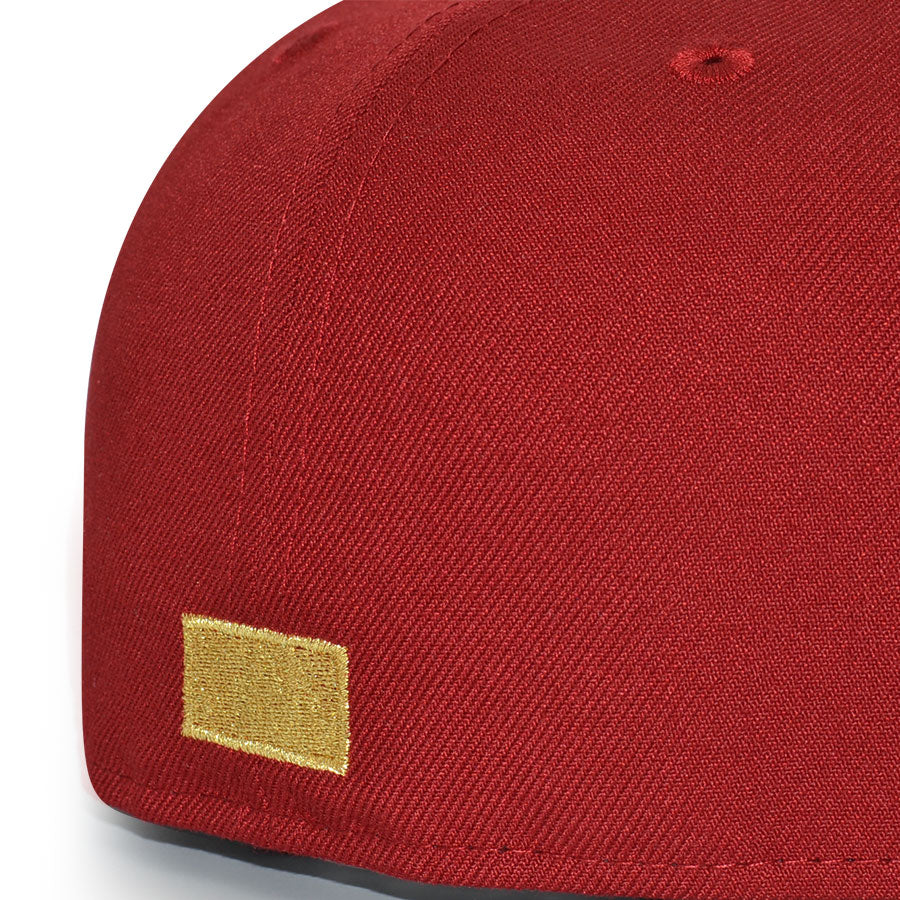 Los Angeles Dodgers "LA HERO" Exclusive New Era 59Fifty Fitted Hat - H Red/Earthly Brown