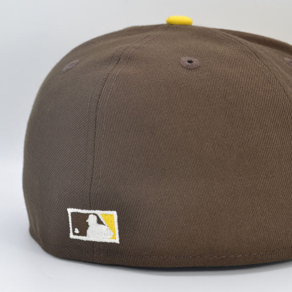 Washington Nationals DC 2008 INAUGURAL SEASON Exclusive New Era 59Fifty Fitted Hat - Walnut/Yellow