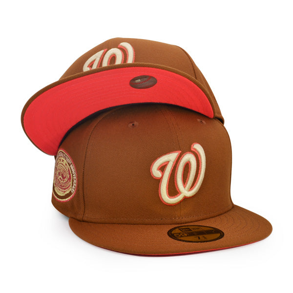 Washington Nationals 1969 ALL-STAR GAME 100th ANNIVERSARY Exclusive New Era 59Fifty Fitted Hat - Peanut/Lava Bottom