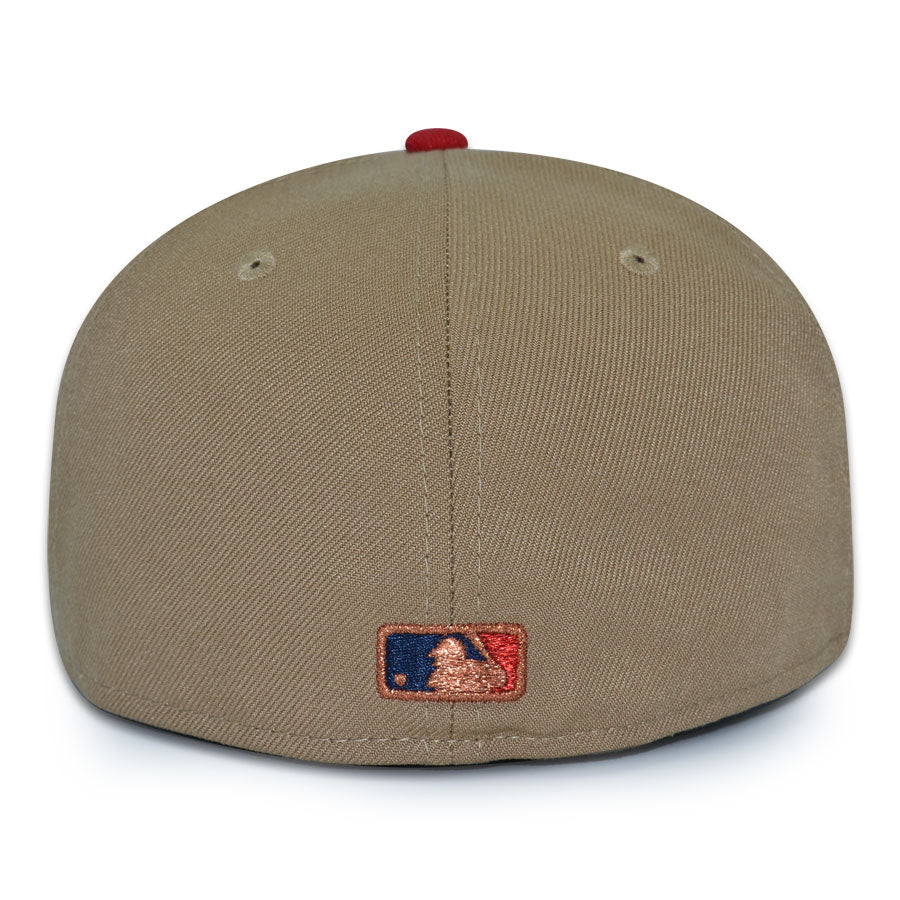 Washington Nationals "SWINGIN SCREECH" Exclusive New Era 59Fifty Fitted Hat - Khaki/Navy