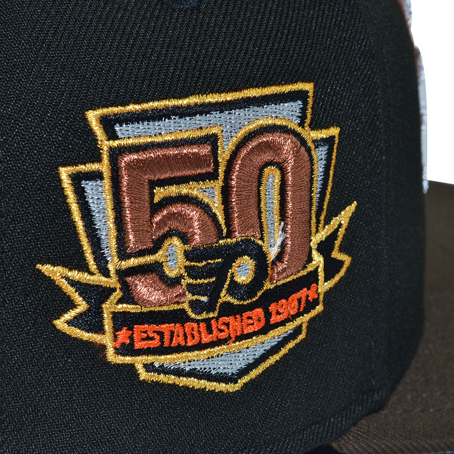Philadelphia Flyers "FLY HIGH" Exclusive New Era 59Fifty Fitted Hat - Black/Walnut