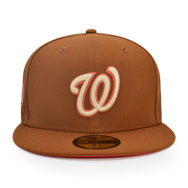 Washington Nationals 1969 ALL-STAR GAME 100th ANNIVERSARY Exclusive New Era 59Fifty Fitted Hat - Peanut/Lava Bottom