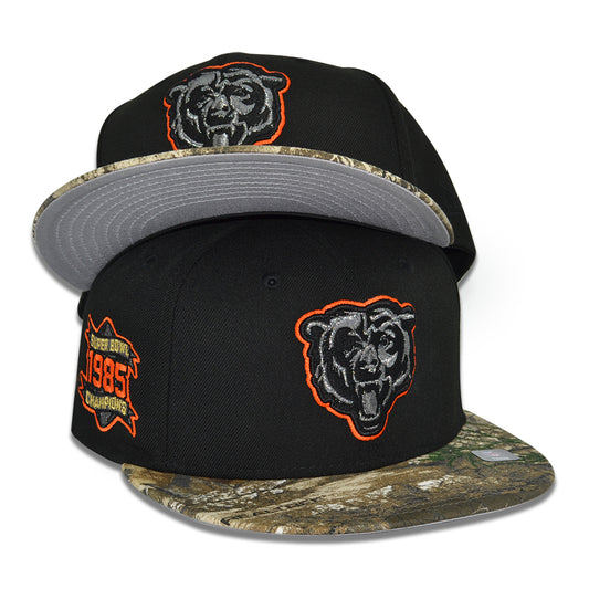 Chicago Bears "MIDWAY MONSTERS" Exclusive New Era 59Fifty Fitted Hat - Black/Real Tree