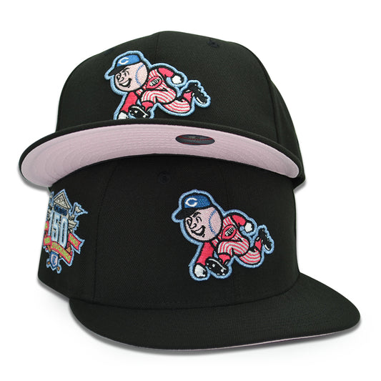 Cincinnati Reds "MR. MIME" Exclusive New Era 59Fifty Fitted Hat - Black Pinky