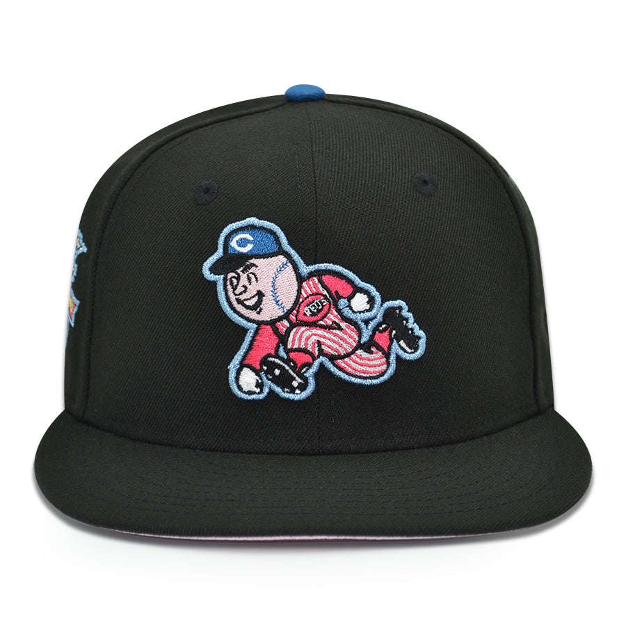 Cincinnati Reds "MR. MIME" Exclusive New Era 59Fifty Fitted Hat - Black Pinky