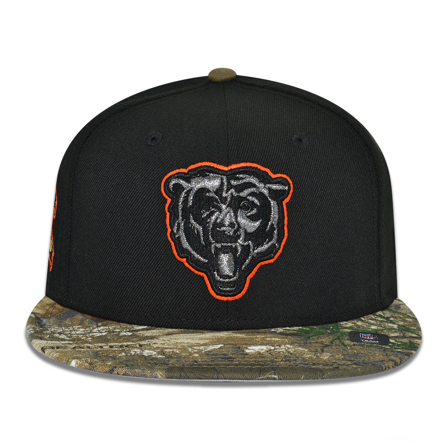 Chicago Bears "MIDWAY MONSTERS" Exclusive New Era 59Fifty Fitted Hat - Black/Real Tree