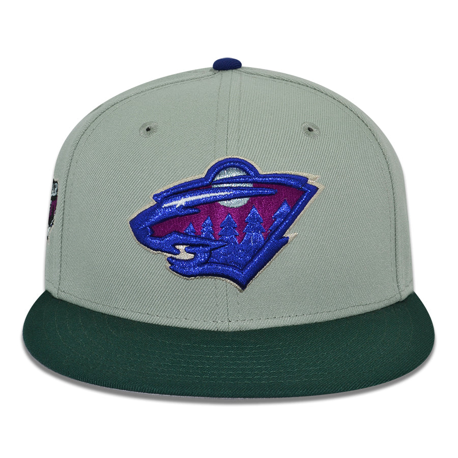 Minnesota Wild "AURORA BEAST" Exclusive New Era 59Fifty Fitted Hat - Everest/Dark Green