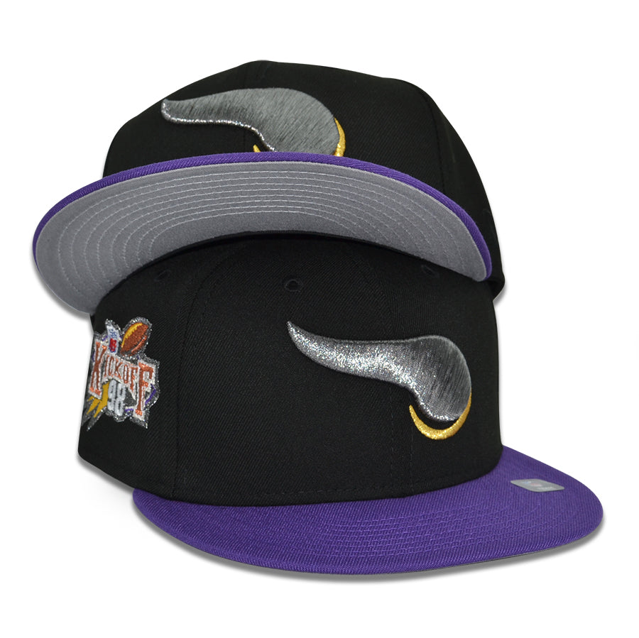 Minnesota Vikings "98 AIR RAID" Exclusive New Era 59Fifty Fitted Hat - Black/Purple