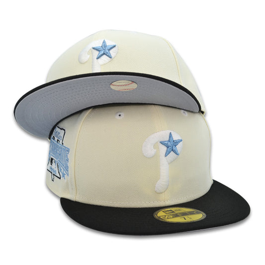 Philadelphia Phillies 1996 ALL-STAR GAME Exclusive New Era 59Fifty Fitted Hat - Chrome/Black