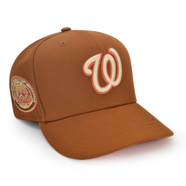 Washington Nationals 1969 ALL-STAR GAME 100th ANNIVERSARY Exclusive New Era 59Fifty Fitted Hat - Peanut/Lava Bottom