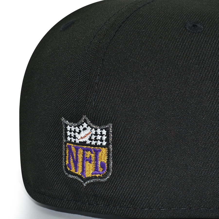 Minnesota Vikings "98 AIR RAID" Exclusive New Era 59Fifty Fitted Hat - Black/Purple