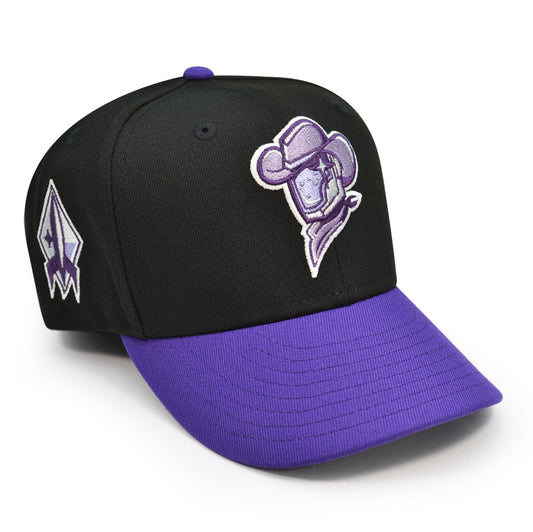 SugarLand Space Cowboys Rocket Exclusive New Era 59Fifty Fitted Hat - Black/Purple