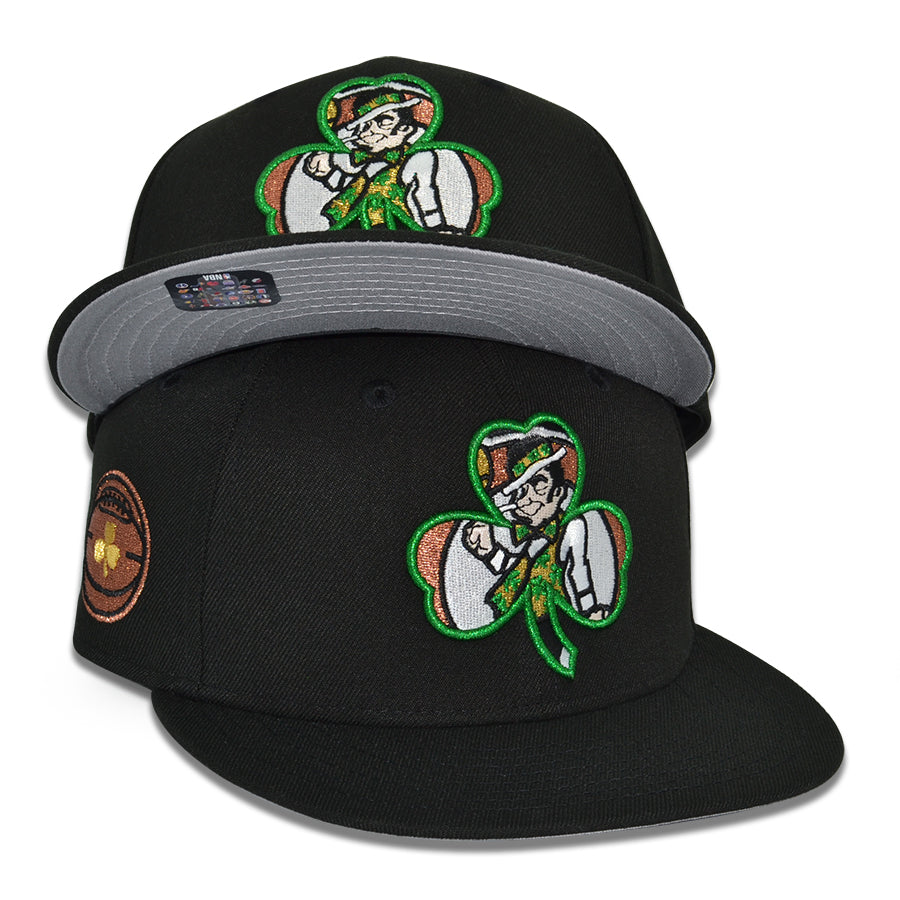 Boston Celtics "GET LUCKY" Exclusive New Era 59Fifty Fitted Hat - Black