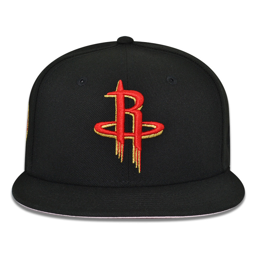 Houston Rockets "PINKY BLAST" Exclusive New Era 59Fifty Fitted Hat - Black/Pinky UV