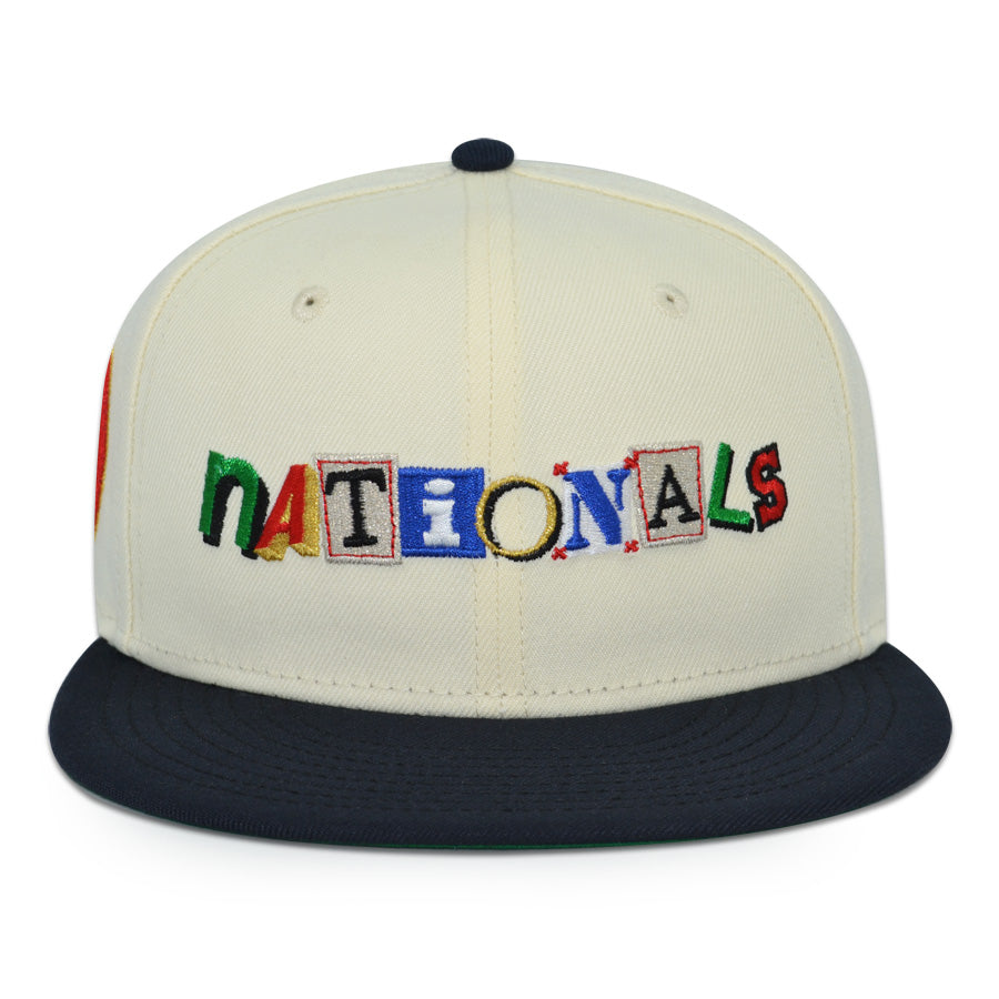 Washington Nationals "RANSOM NOTES" Exclusive New Era 59Fifty Fitted Hat - Chrome/Black