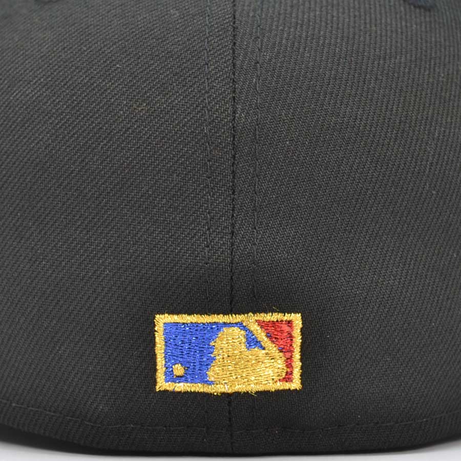Oakland Athletics RICKY HENDERSON FIELD Exclusive New Era 59Fifty Fitted Hat - Black/Green