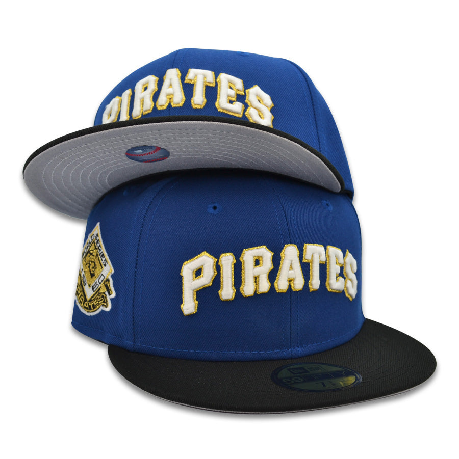 Pittsburgh Pirates 1960 WORLD SERIES Exclusive New Era 59Fifty Fitted Hat - Blue/Black