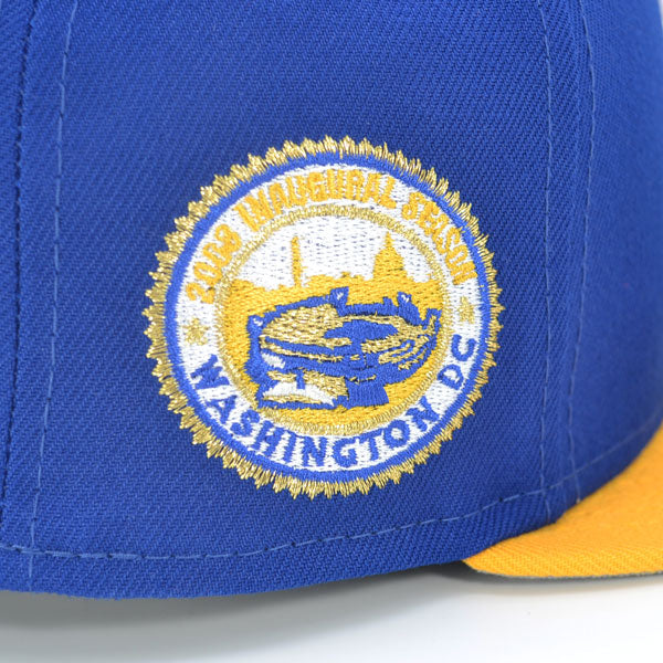 Washington Nationals 2008 INAUGURAL SEASON Exclusive New Era 59Fifty Fitted Hat - Lt.Royal/AGold