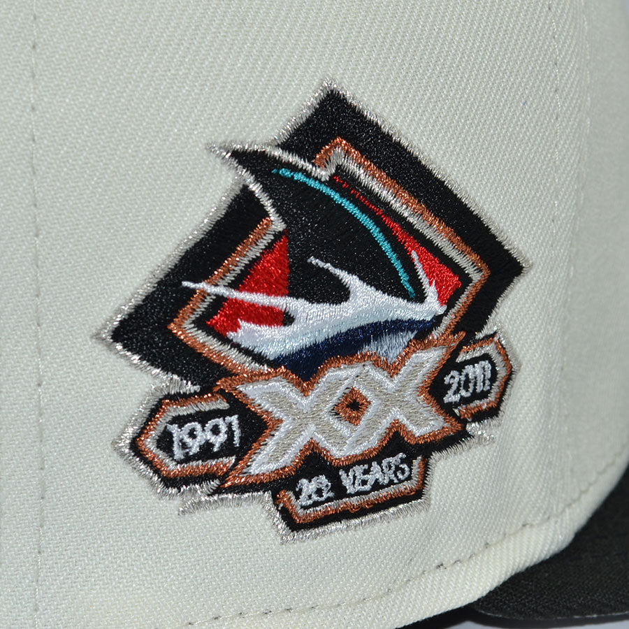 San Jose Sharks "JAWS" Exclusive New Era 59Fifty Fitted Hat - Chrome/Black