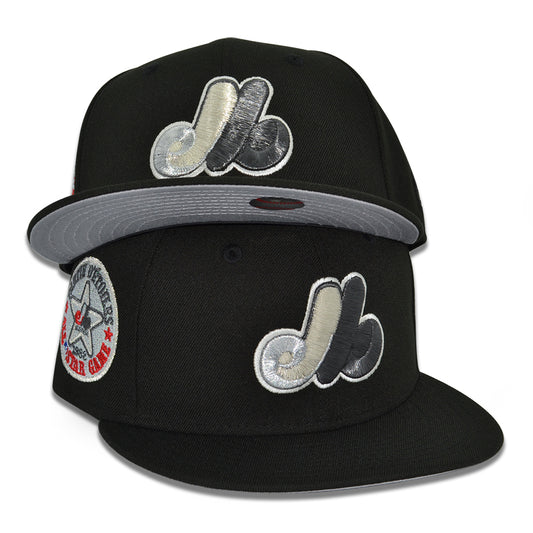 Montreal Expos "EVERYDAY EXPOS" Exclusive New Era 59Fifty Fitted Hat - Black