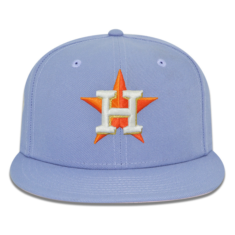 Houston Astros "MY HEART" Exclusive New Era 59Fifty Fitted Hat - Lavender/Pink UV